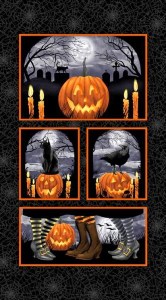 Kürbis Halloween Panel Baumwollstoff