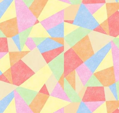 Dreiecke Regenbogen pastell Patchworkstoff