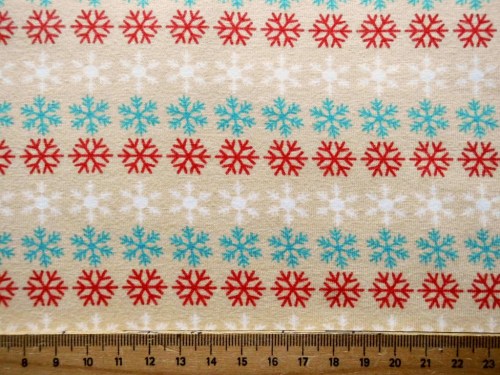 Schneeflocken Winter Jerseystoff
