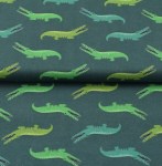 Krokodil Alligator Baumwollstoff