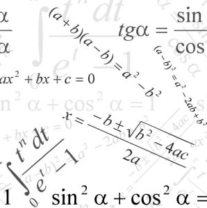 Formeln Mathematik Baumwollstoff