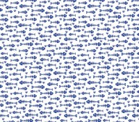 Wasser Fische Meer Baumwollstoff