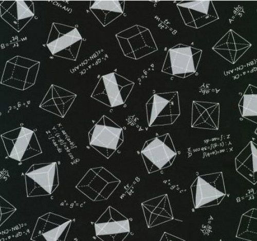Wissenschaft Mathematik Technik Patchworkstoff