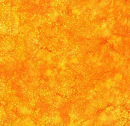 orange gelb punkte Batik Patchworkstoff