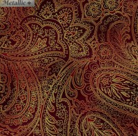 Paisley messing gold kupfer Patchworkstoff