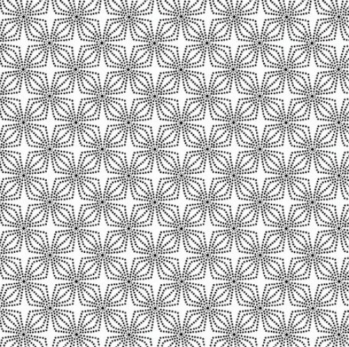 Ornamente viereckig schwarz weiß Patchworkstoff