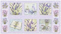 Lavendel lila rosa Panel Patchworkstoff