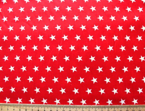 Sterne rot weiß Patchworkstoff