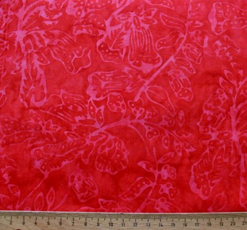 Batik rot Patchworkstoff