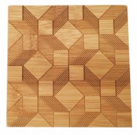 Untersetzer Bambus Quiltmuster eckig