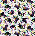 Katze Kätzchen Farbe Patchworkstoff Baumwollstoff