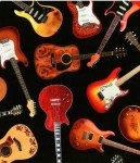 Musik Gitarre Patchworkstoff