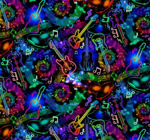 Musik Jazz Patchworkstoff