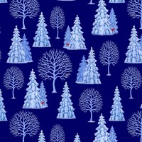 Wichtel Gnom Wald Winter Weihnachten Baumwollstoff