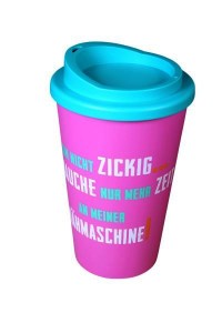 Coffee to go pink Deckel türkis