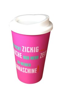 Coffee to go pink Deckel weiß