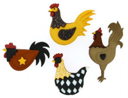 Huhn Hühner Knöpfe