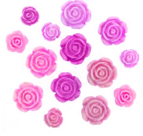 Rose Rosen pink rosa Knöpfe