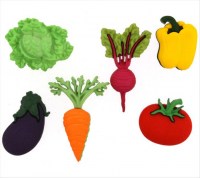 Gemüse Salat Paprika Knöpfe