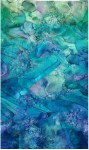 Farbverlauf unter Wasser Patchworkstoff Panel