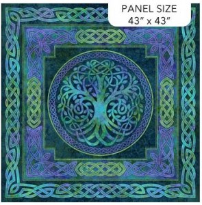 Baum des Lebens Patchworkstoff Panel