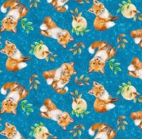 Fuchs Füchse Patchworkstoff Baumwollstoff