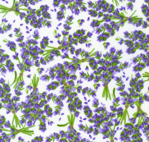 Lavendel Blumen Patchworkstoff