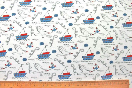 Anker maritim Boot Jerseystoff