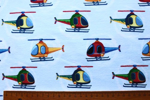 Hubschrauber Himmel Jerseystoff