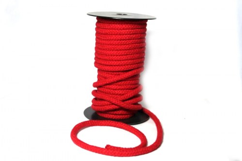 Kordel rot 8 mm Baumwolle
