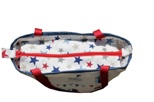 Badetasche maritim Strand  Nähanleitung