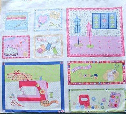 Nähen Nähzimmer  Panel Patchworkstoff
