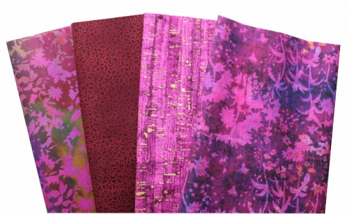 Basic violett Patchworkstoff Stoffpaket