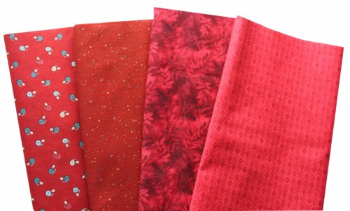 Basic rot Patchworkstoff Stoffpaket