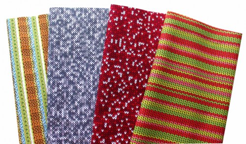 Stricken Maschen Patchworkstoff Stoffpaket