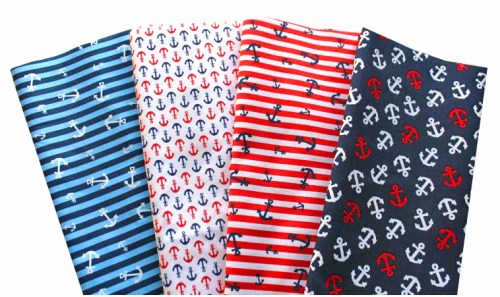 Anker maritim Patchworkstoff Stoffpaket