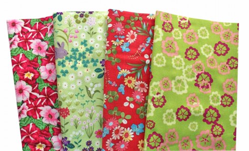 Blumen Blüten Patchworkstoff Stoffpaket