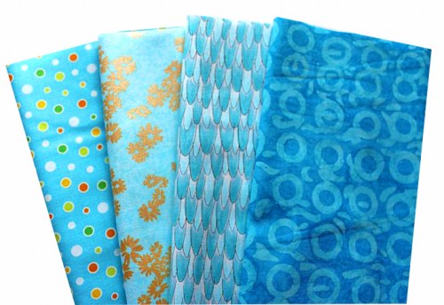 Basic türkis Patchworkstoff Stoffpaket