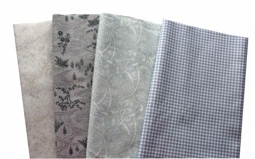 Basic grau Patchworkstoff Stoffpaket