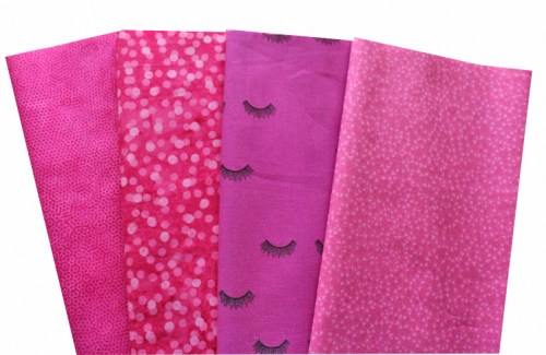 Basic pink Patchworkstoff Stoffpaket