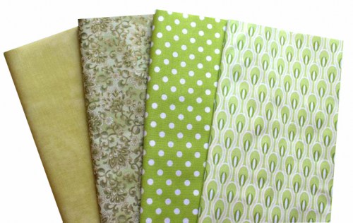 Basic grün Patchworkstoff Stoffpaket
