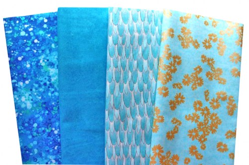 Basic türkis Patchworkstoff Stoffpaket