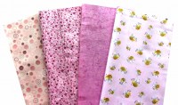 Basic rosa Patchworkstoff Stoffpaket