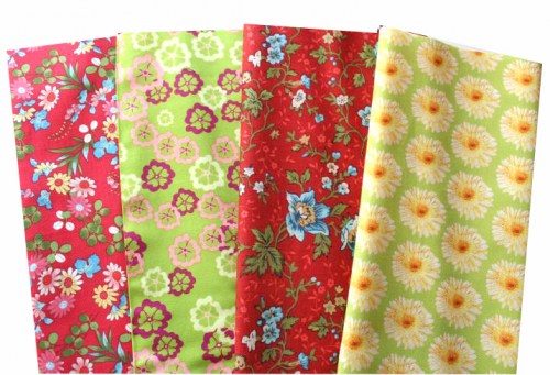 Blumen Patchworkstoff Stoffpaket