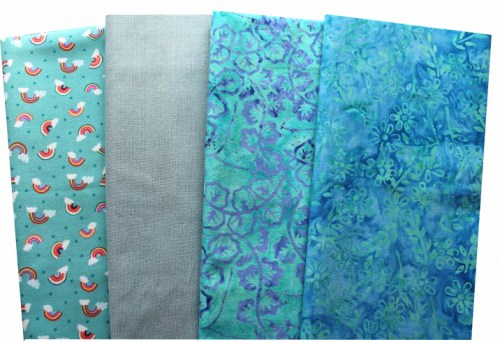 Basic petrol Patchworkstoff Stoffpaket