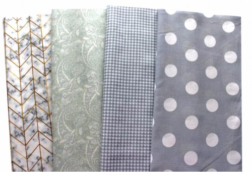 Basic grau Patchworkstoff Stoffpaket