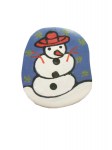 Schneemann Kokos Knopf