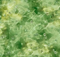 Wasser Wellen grün Patchworkstoff