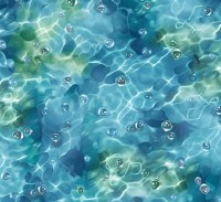Wasser Wellen Patchworkstoff