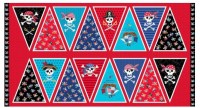 Wimpelkette Pirat Panel Patchworkstoff